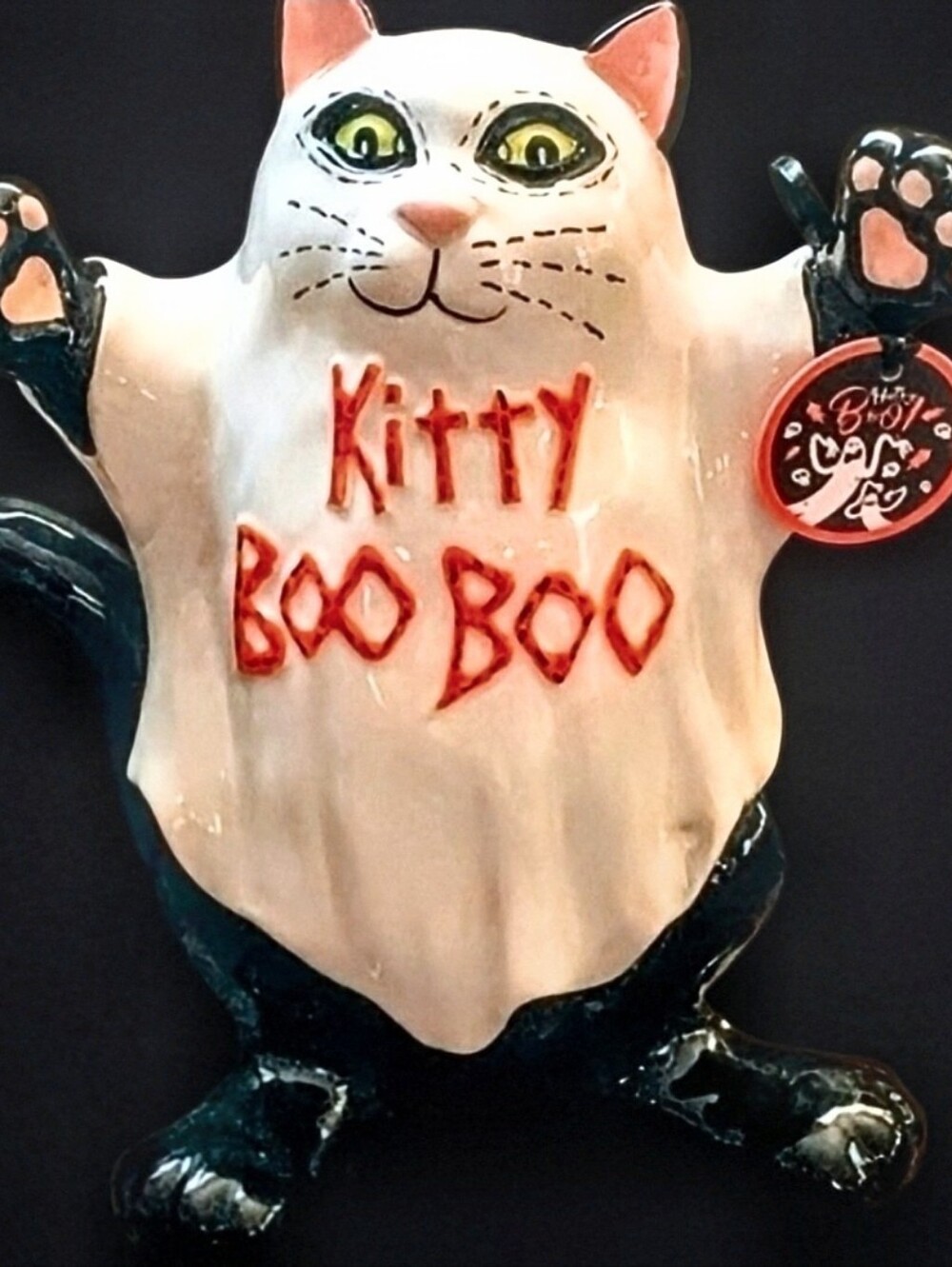 NWT 2022 Blue Sky Kitty Boo Boo Black Cat Ghost Heather Goldsmith - Picture 12 of 13